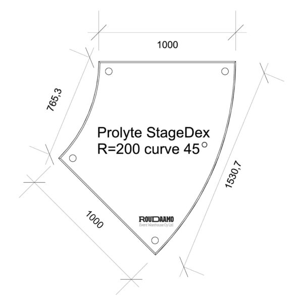 Lavakansi, kaaripala, r=200 cm