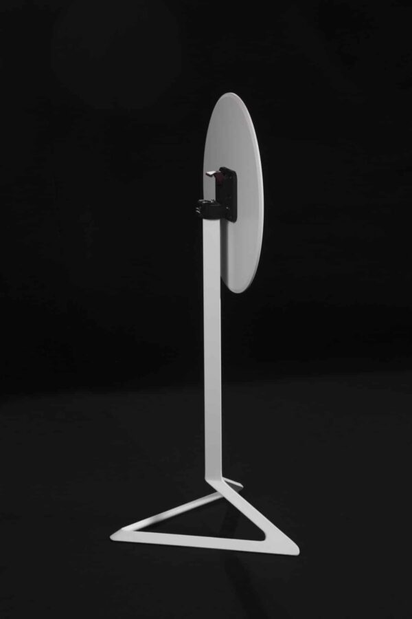 Design pystypöytä, valkoinen, pyöreä 59 cm - Image 4