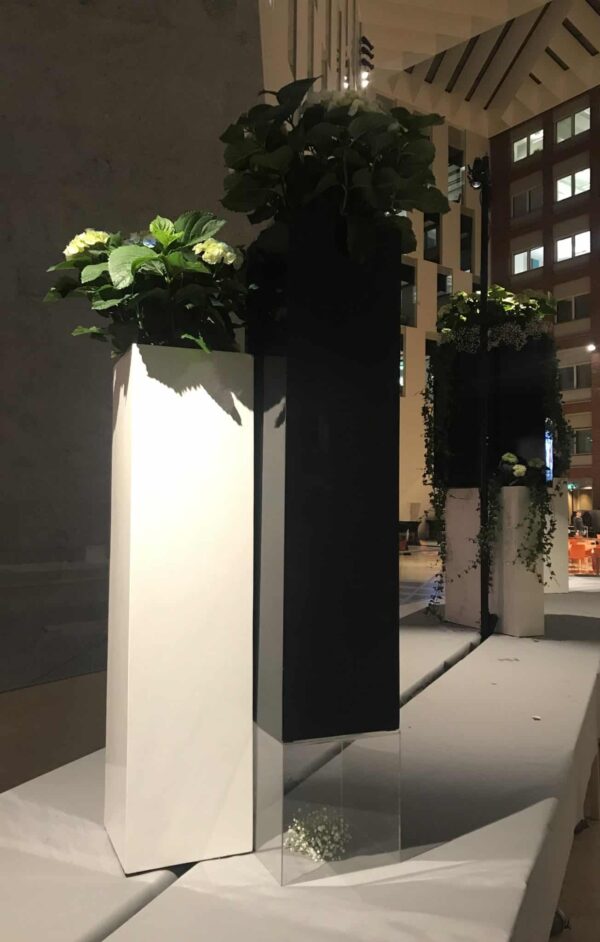 Pyöreä maljakko 120 cm, musta - Image 3