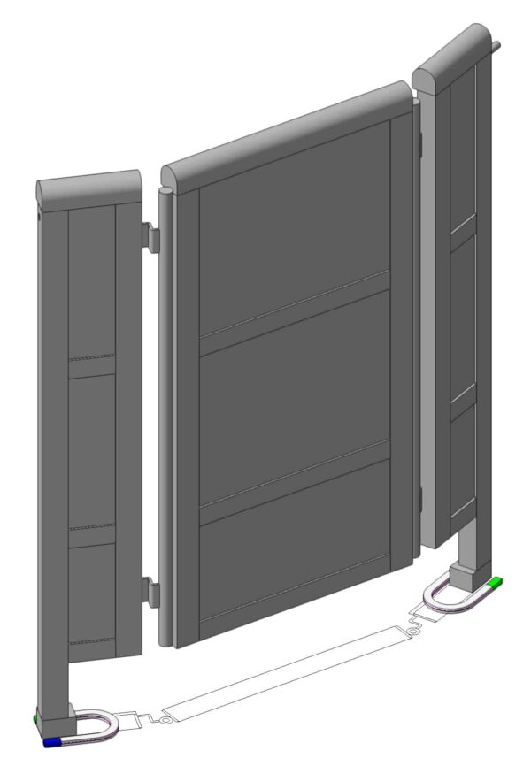 Barricade FLEX corner piece 100 cm